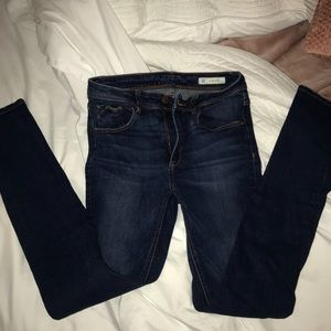 High-Waisted Blue Denim Jeans